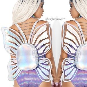 π¦β¨ Club Exx Holographic Butterfly Backpack